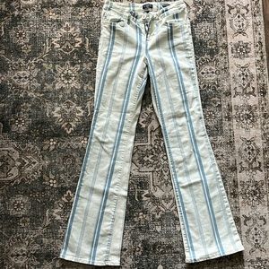 Blue and white striped jeans!